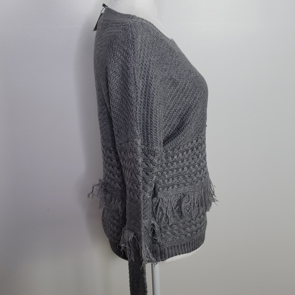 NWT BB Dakota Candace Fringe Sweater Sz. Small - Picture 4 of 8